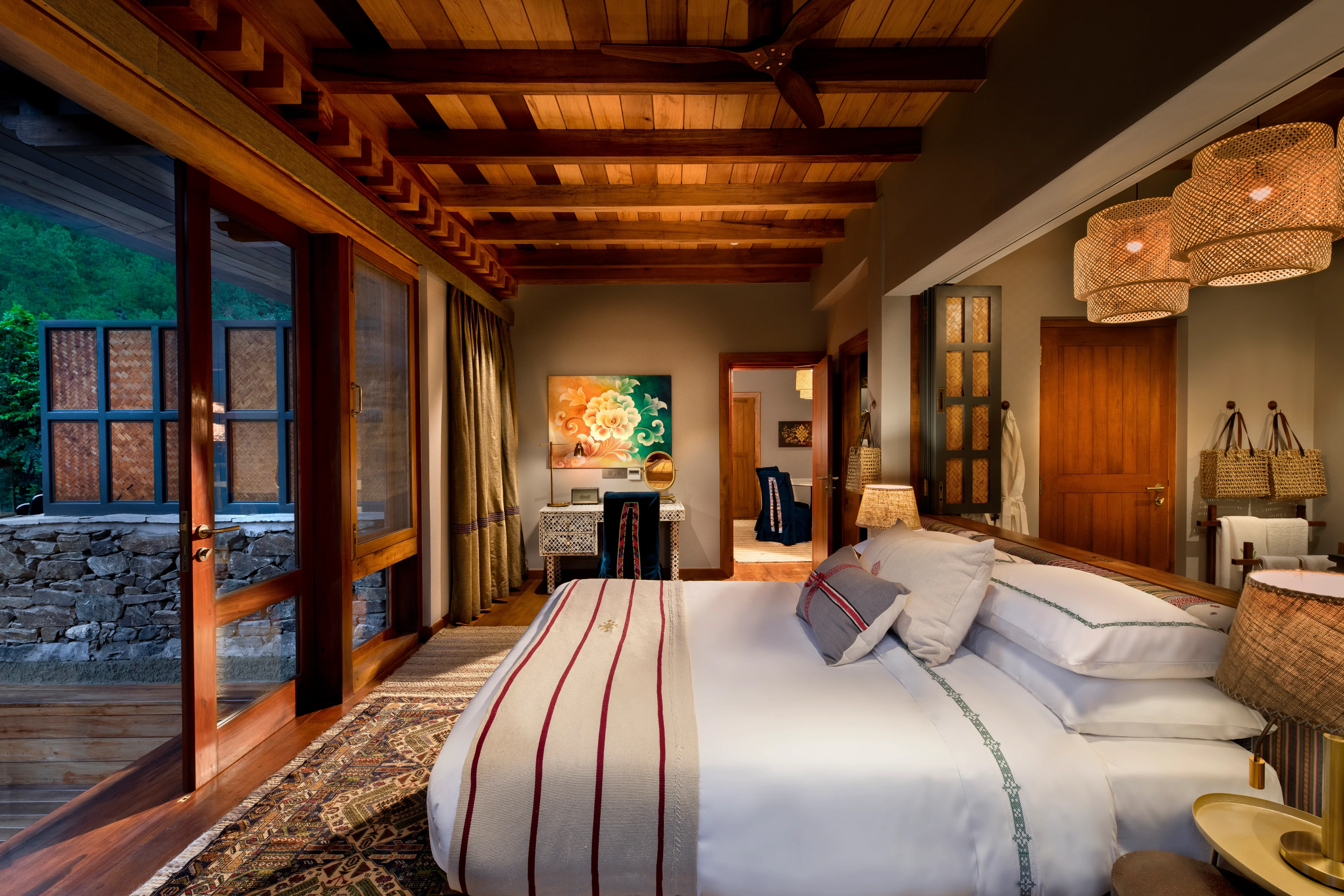 BT - Punakha - River Lodge Family Suite-Bedroom.webp