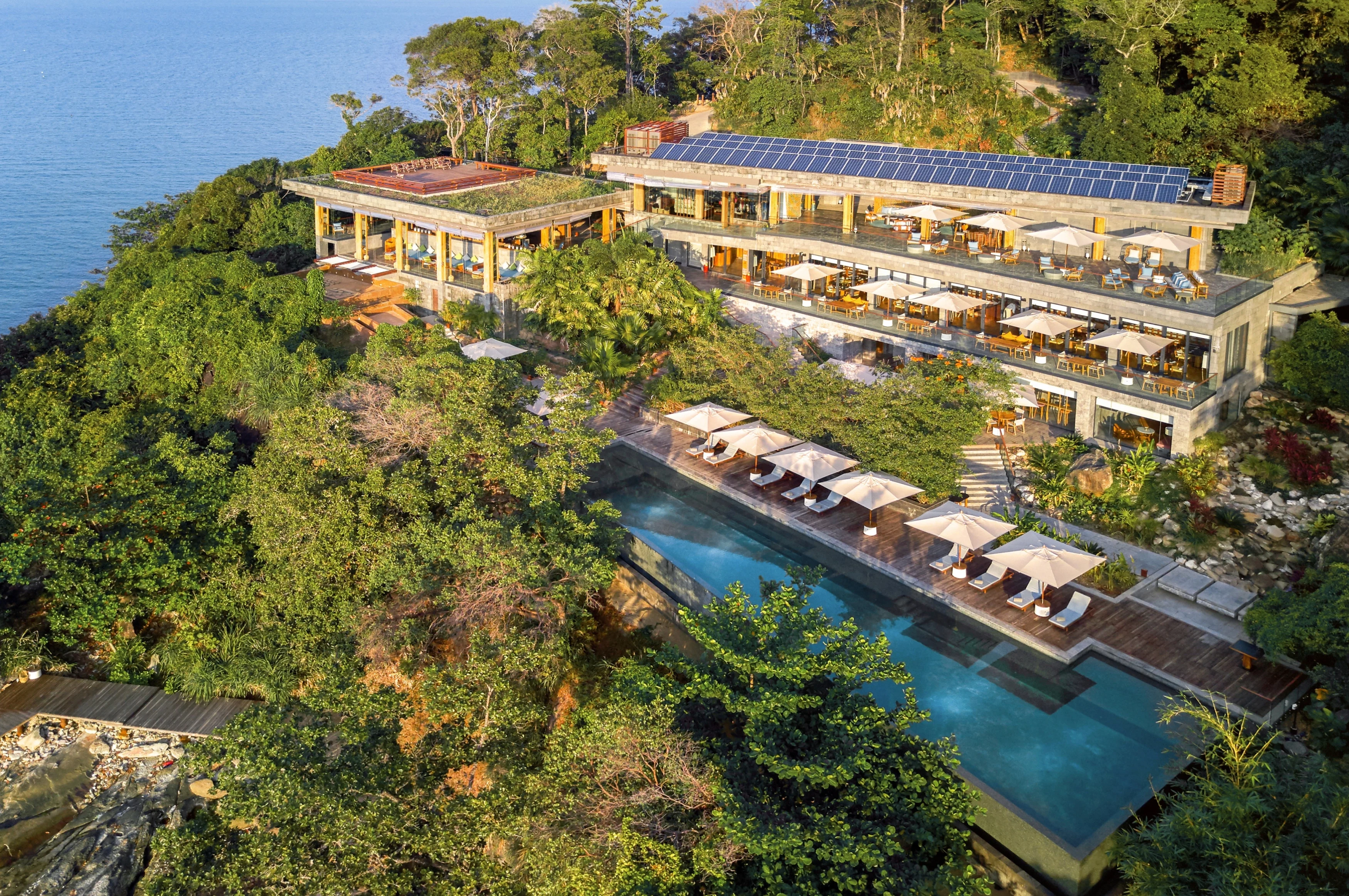 KH - Six Senses Krabey Island - Khmer House (Main pool, AHA restaurant & terrace).webp