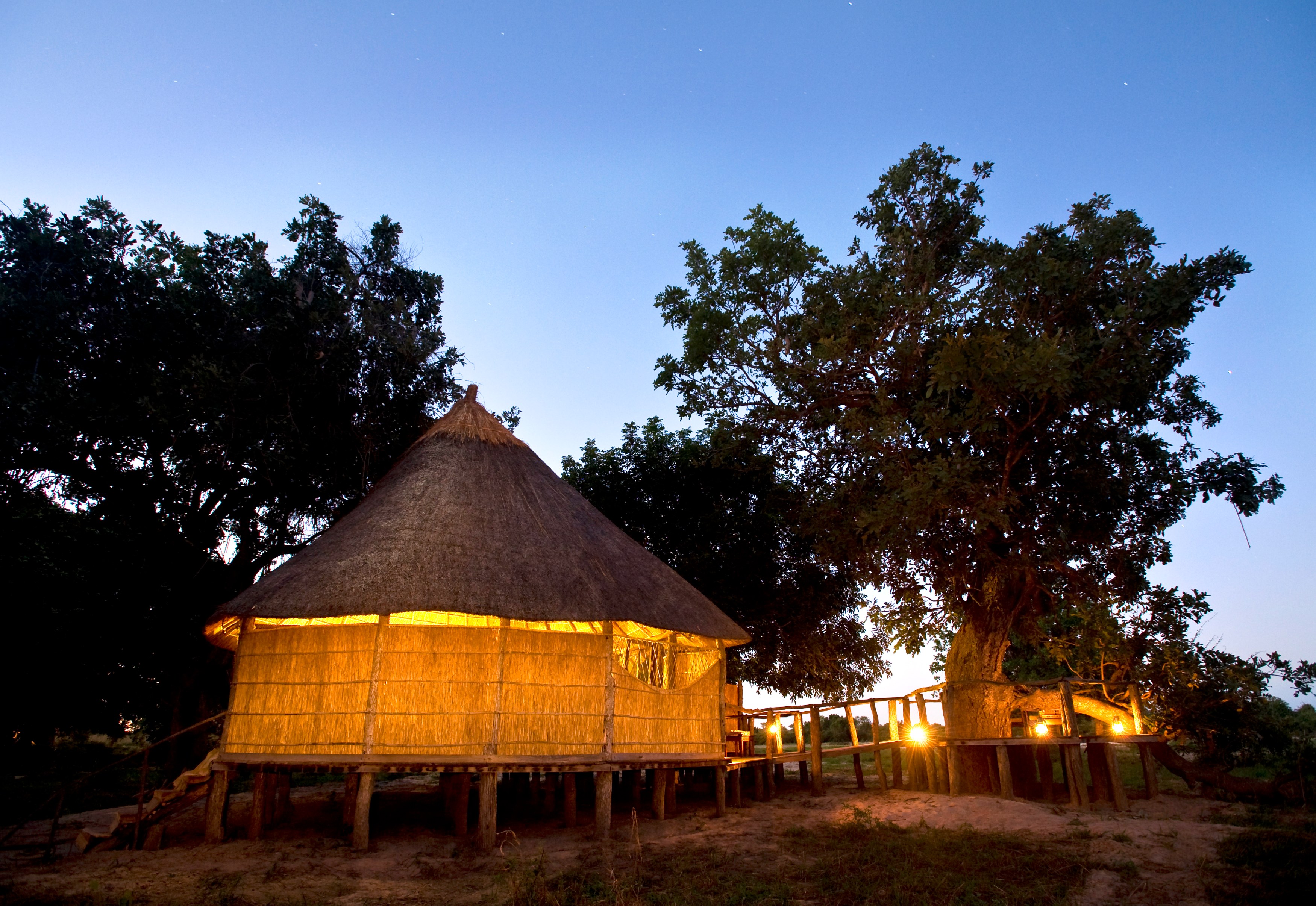 ZM - Nsolo Bush Camp - Tent exterior at night.jpg