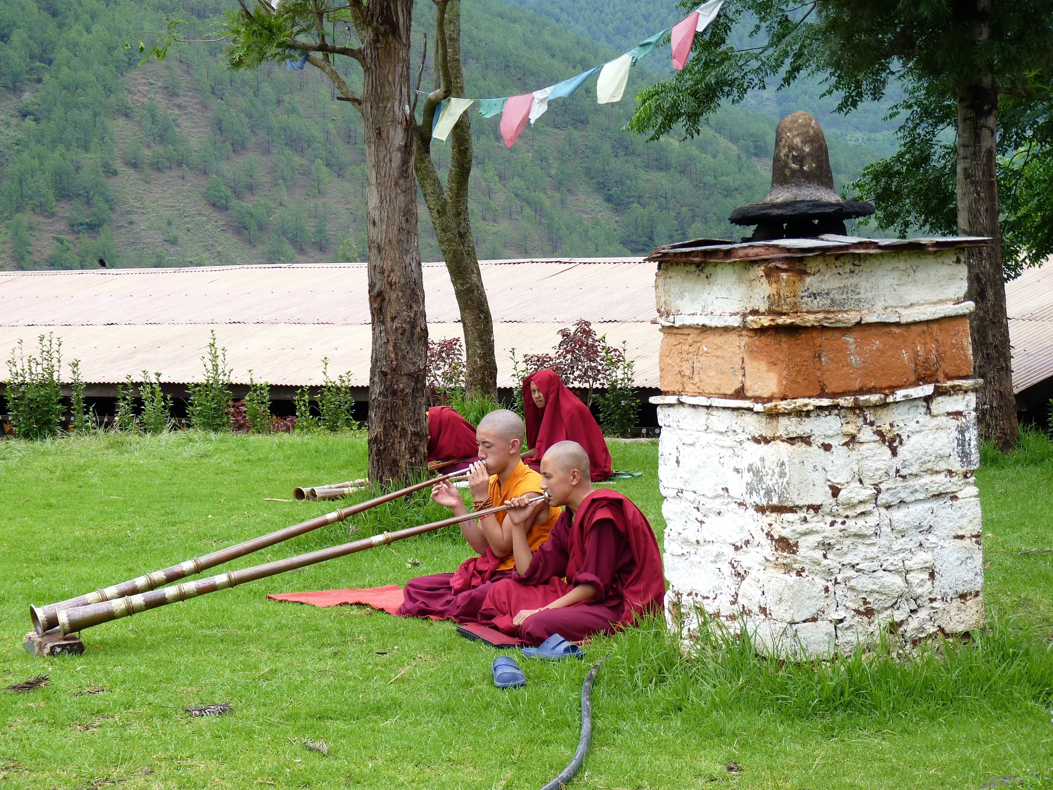 BT-Punakha-monnikken bij ChimiLakhang.webp