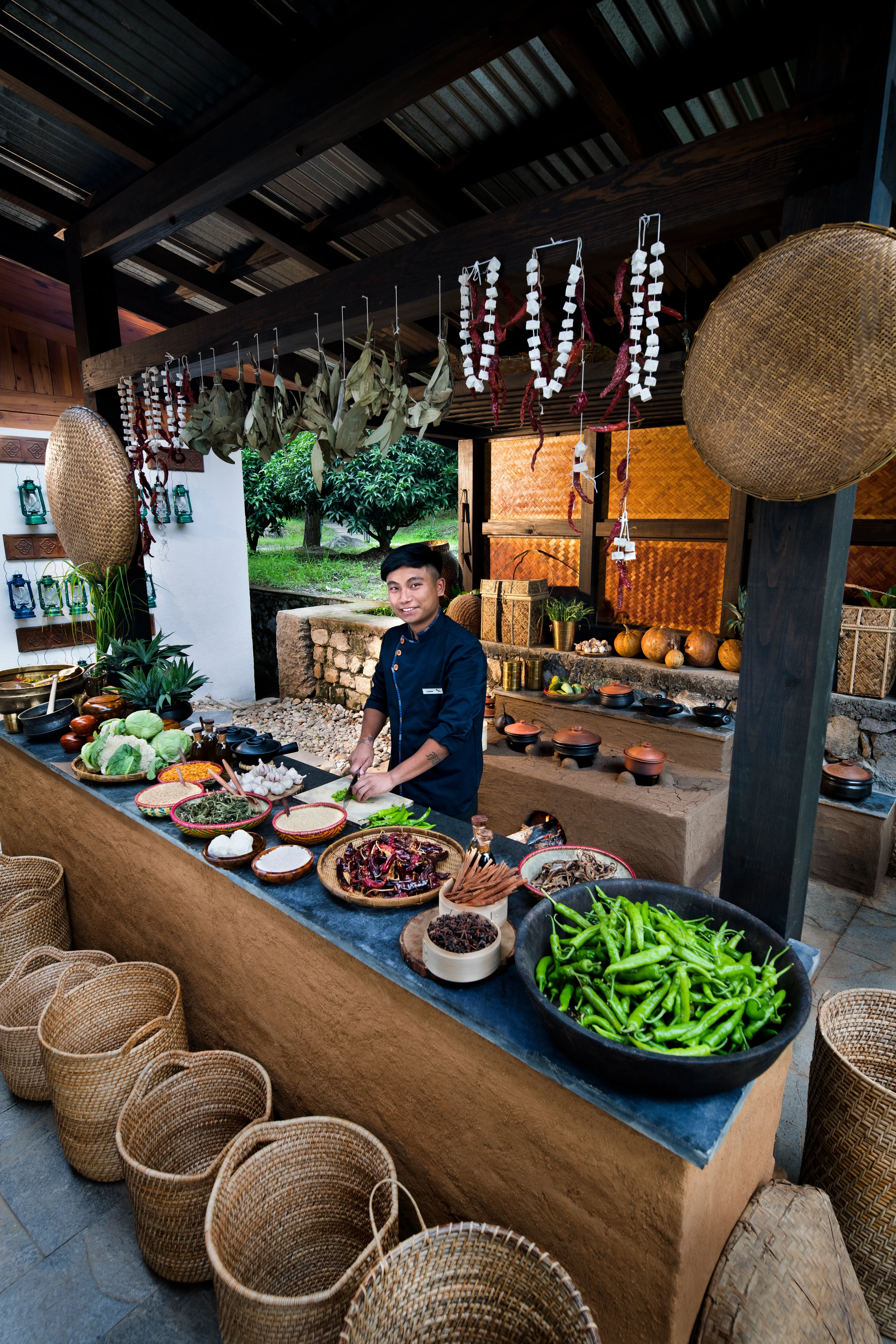 BT - Punakha - River Lodge - Interactive Kitchen Food Chef.webp