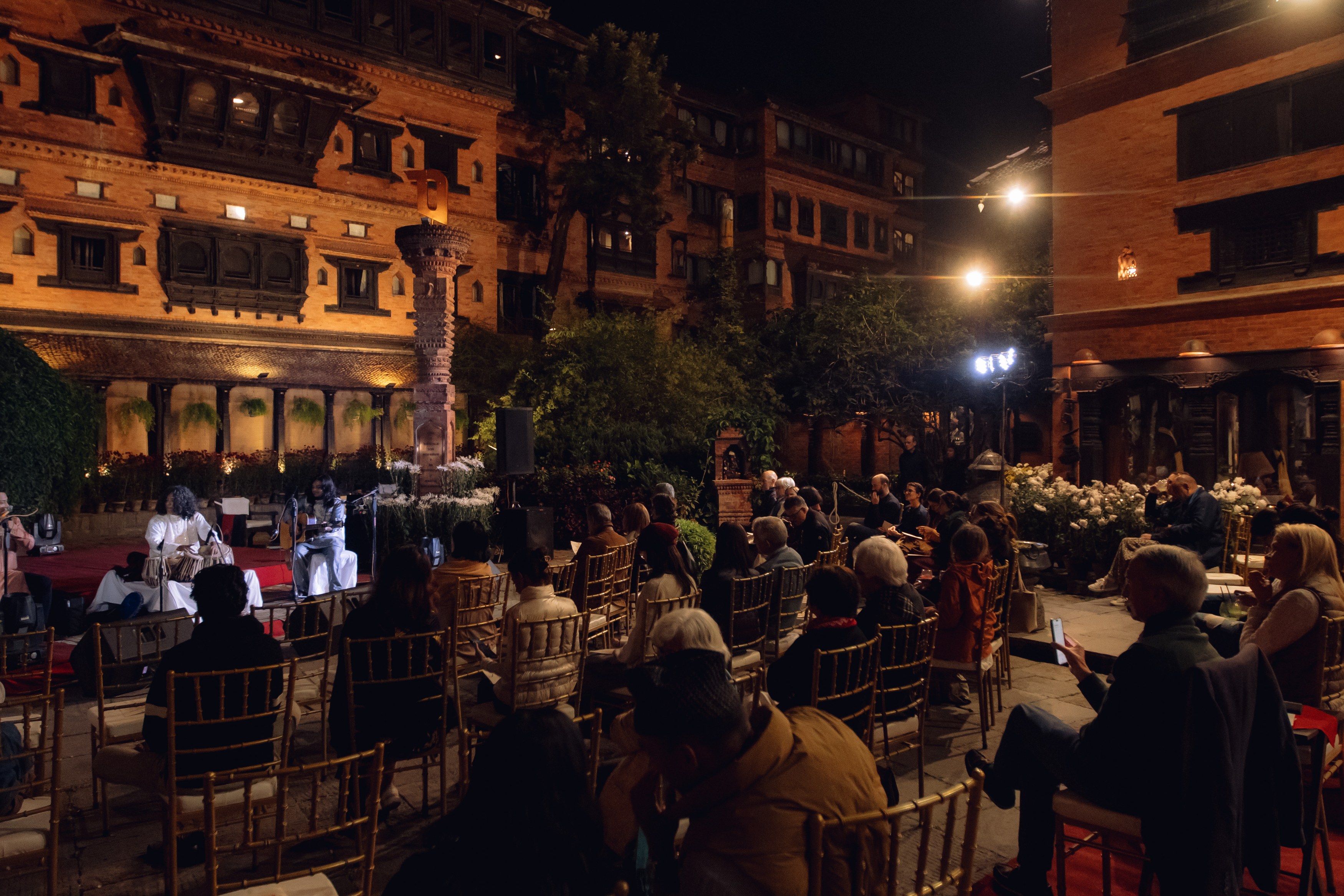 NP - The Dwarika's Hotel - Concert at courtyard - 3.JPG