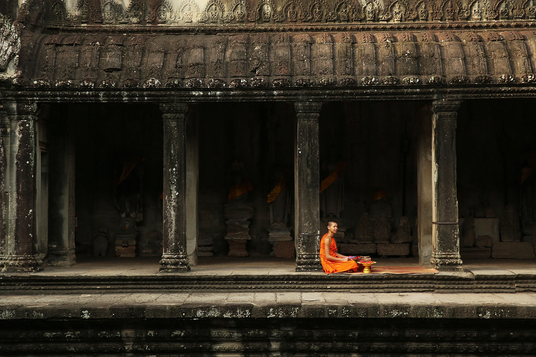 KH - Amansara - Novice Monk at Angkor Wat.webp