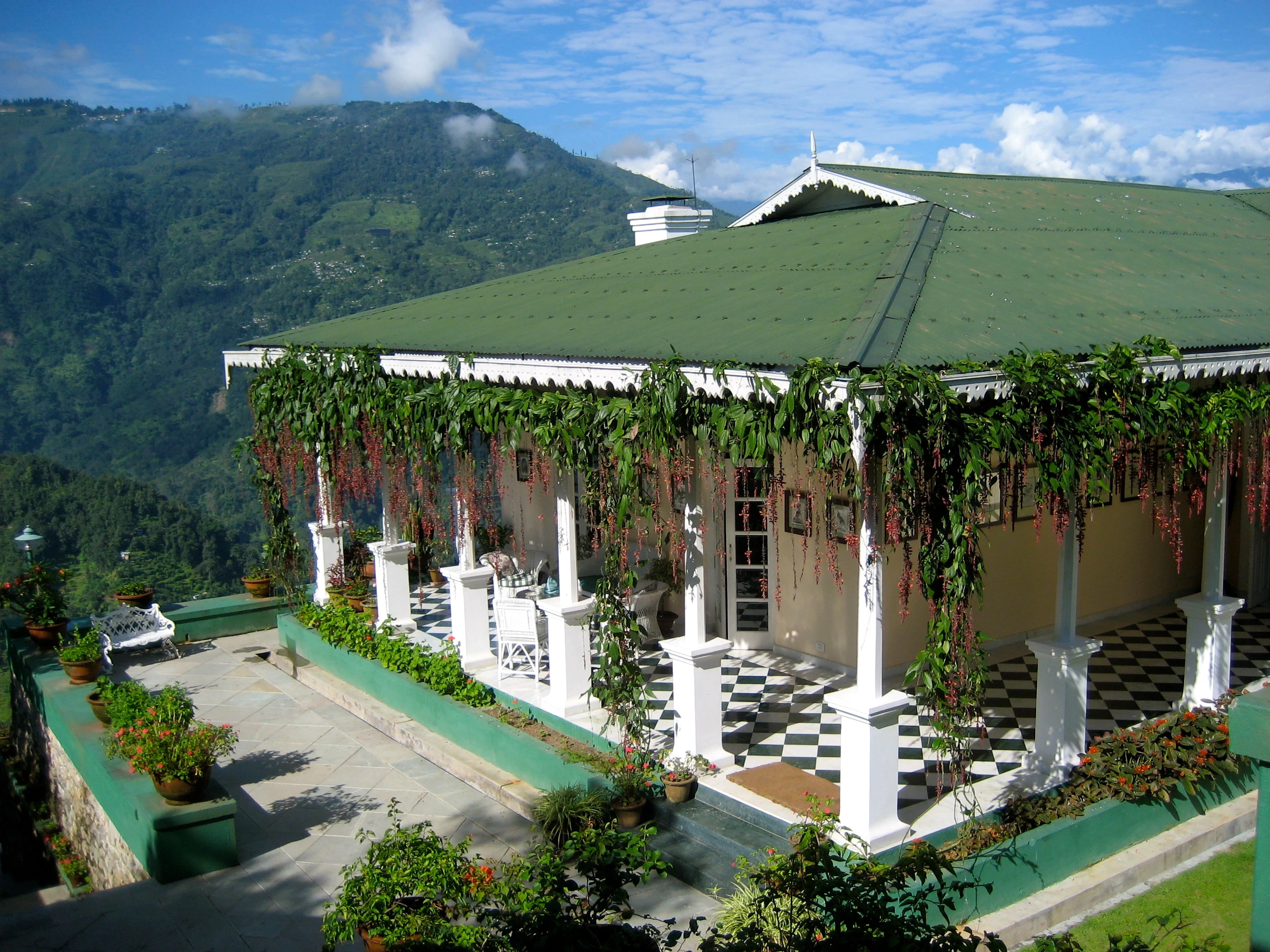 IN - Glenburn Tea Estate & Botique Hotel -The Water Lily Bungalow from the steps.webp