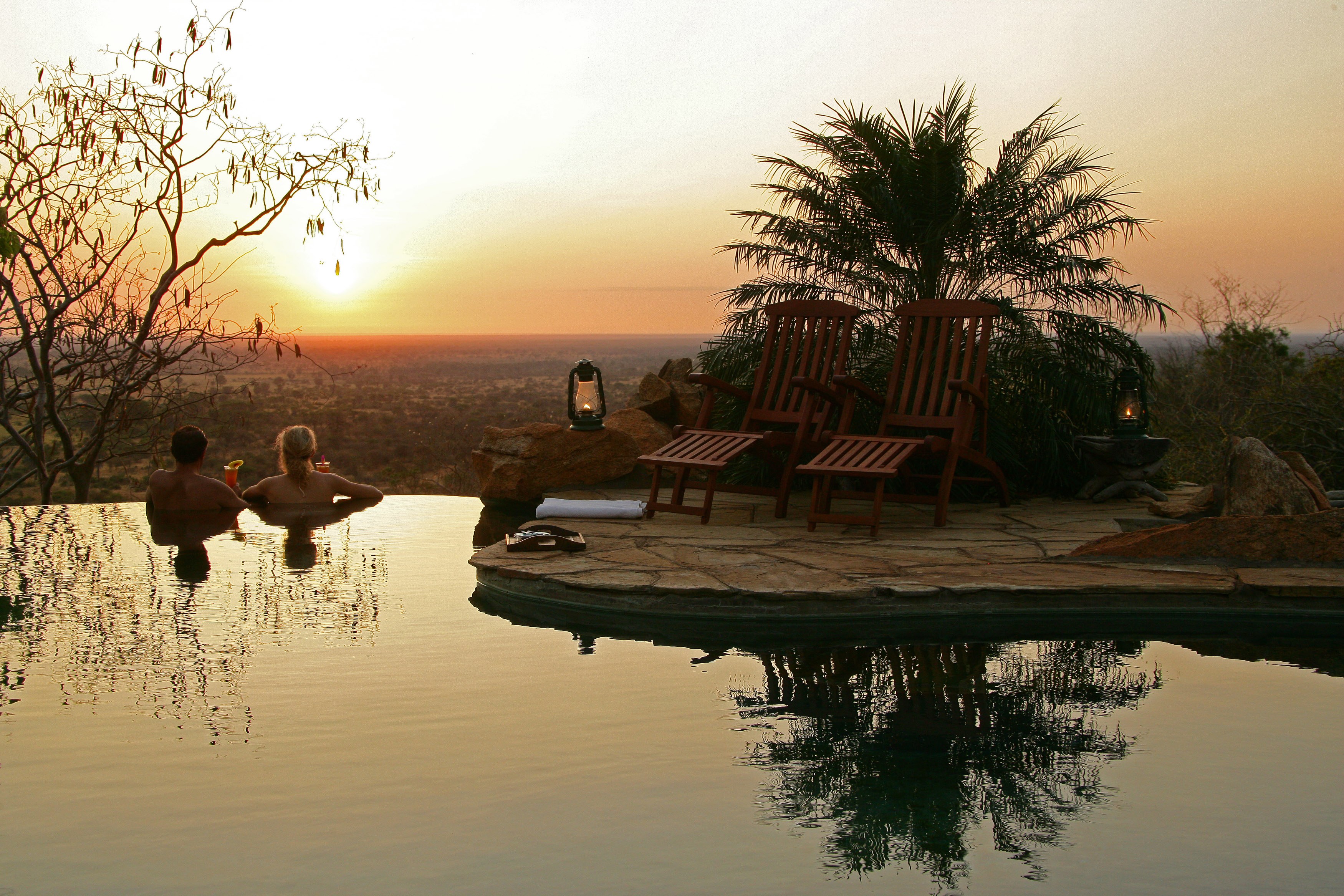 KE - Elsa's Kopje - Sundowners in the pool.jpg