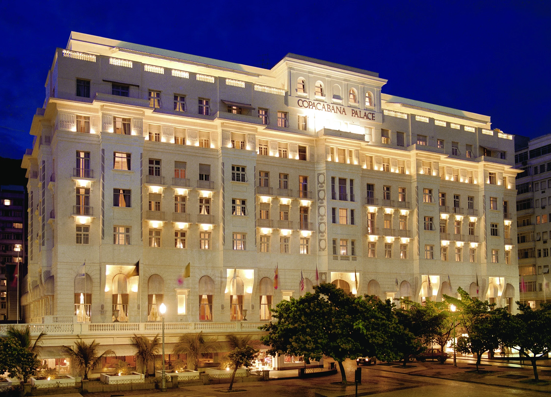 BR - Belmond Copacabana - Hotel exterior at night.webp