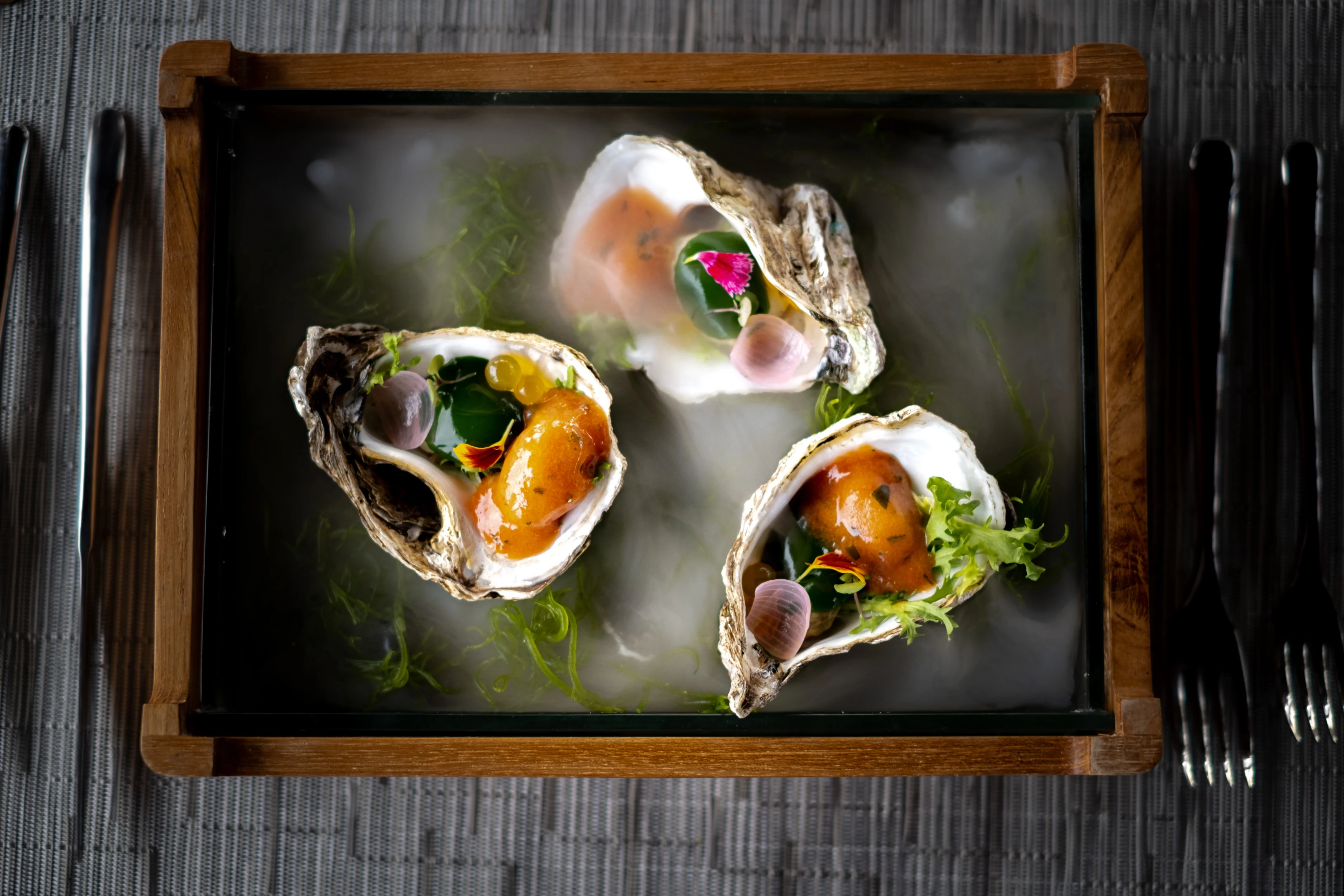 ID - Kappa Senses - Locally Sourced Poached Oyster on Basil Jelly 1.webp
