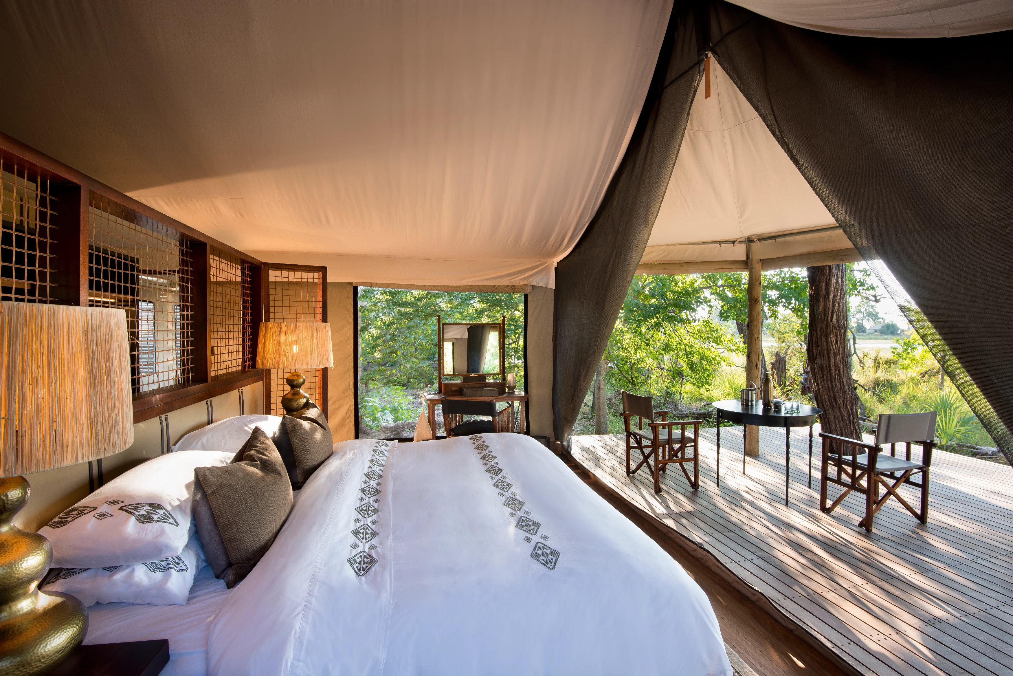 BW-Nxabega Okavango Tented Camp-Guest tent interior.webp